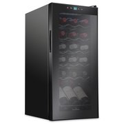 IVATION 18-Bottle Compressor Freestanding Wine Cooler Refrigerator - Black IVFWCC181B